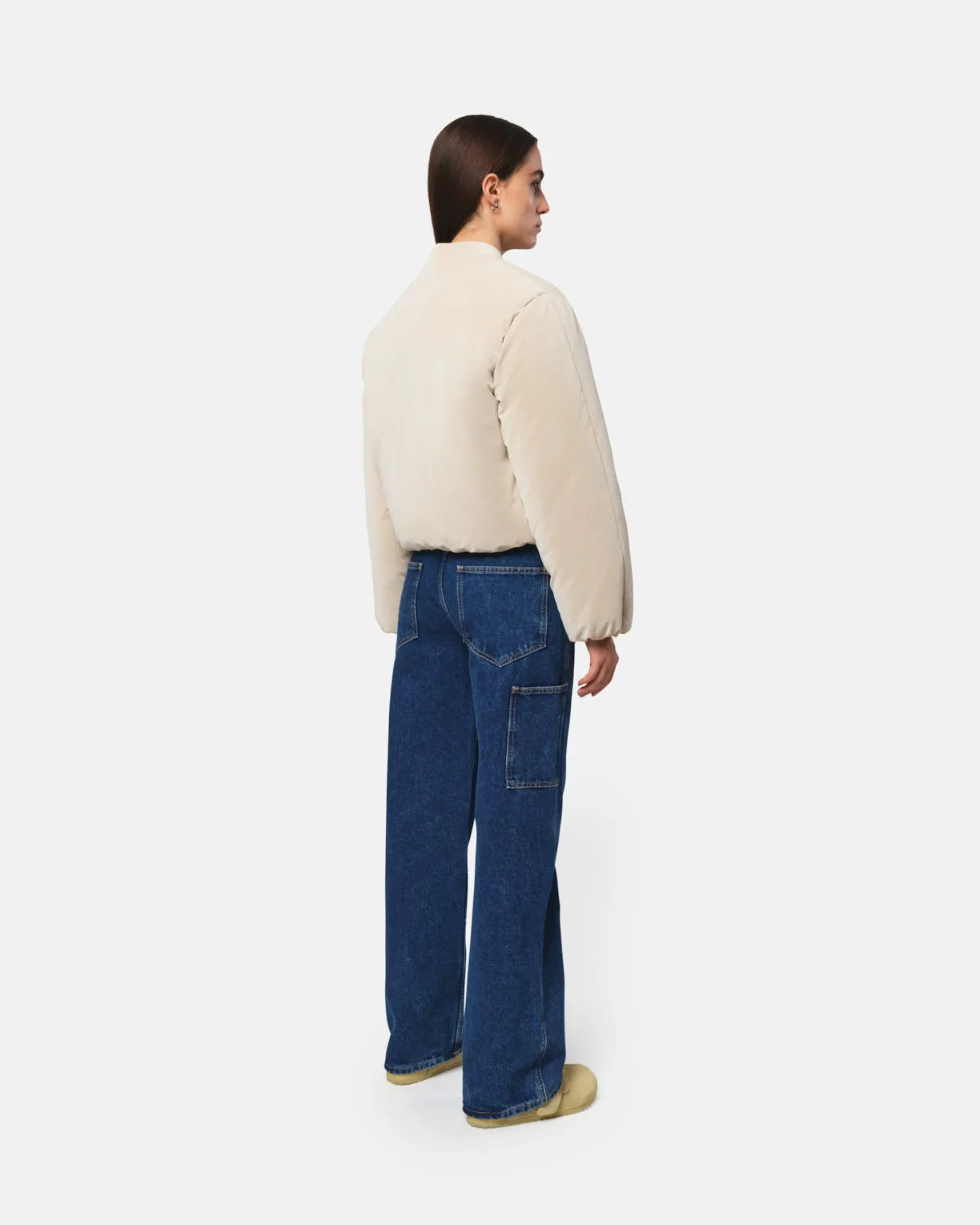 Leni Bomber Jacket Latte sold by Apparis product image thumbnail 3