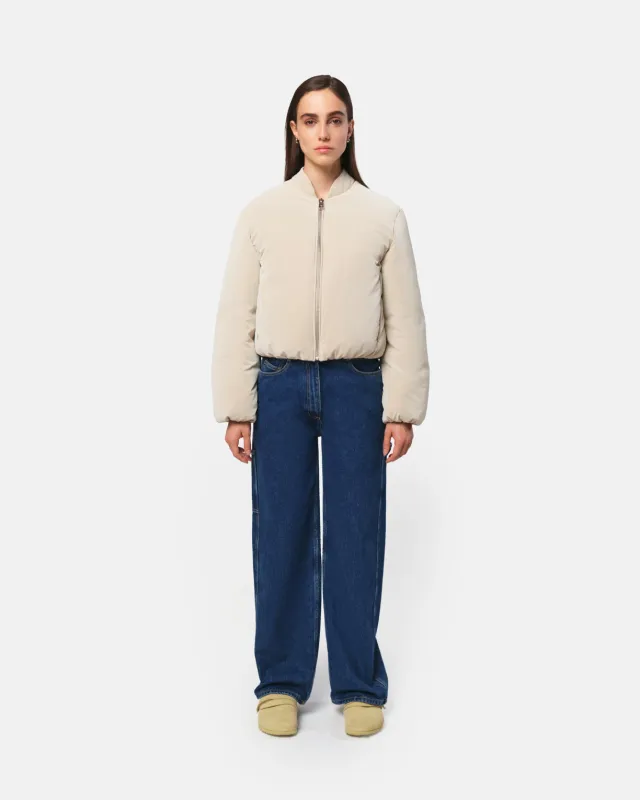 Leni Bomber Jacket Latte made by Apparis