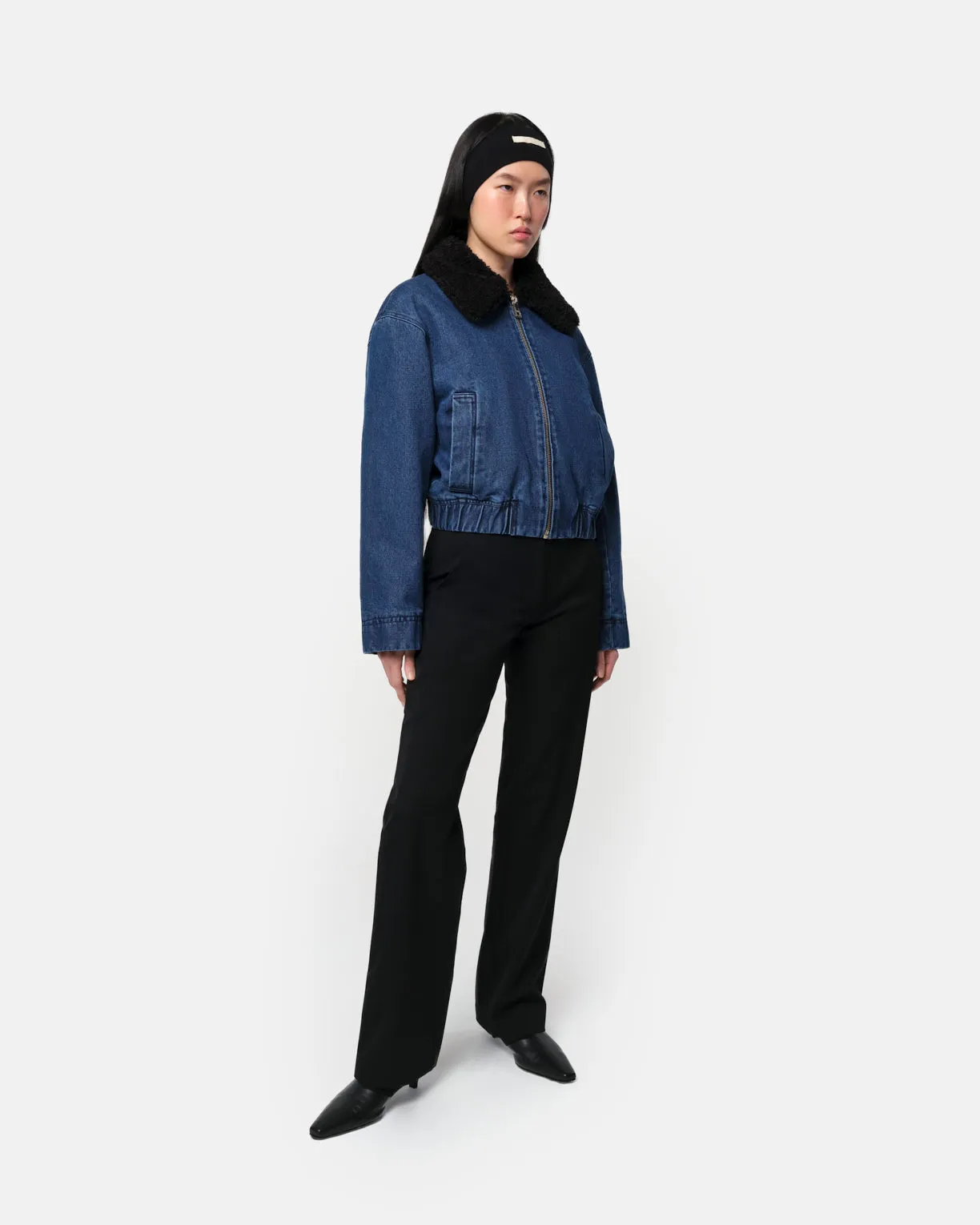 Carine Bomber Indigo & Noir sold by Apparis product image thumbnail 2