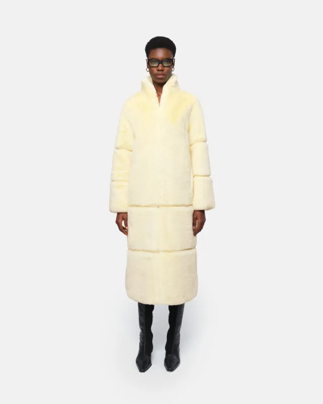 Sylke Coat Panna Cotta sold by Apparis