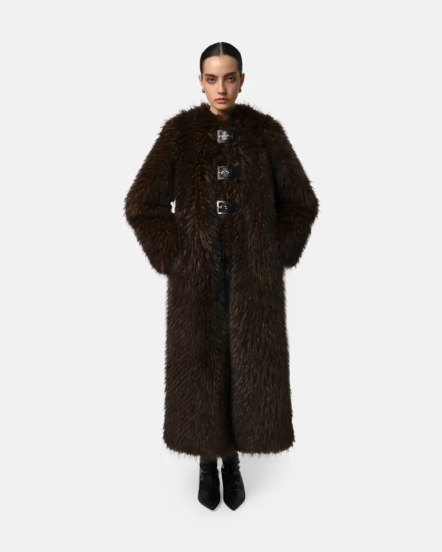 Nolwen Fox Maxi Coat sold by Apparis