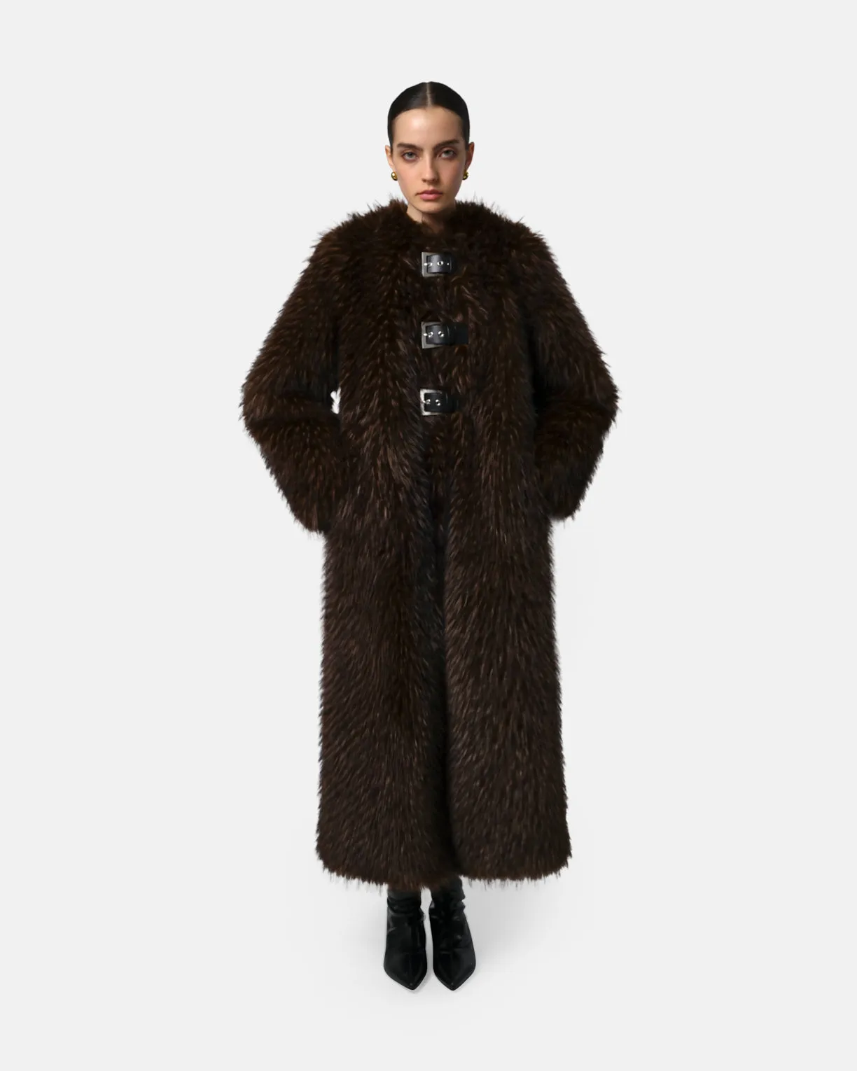 Nolwen Fox Maxi Coat sold by Apparis