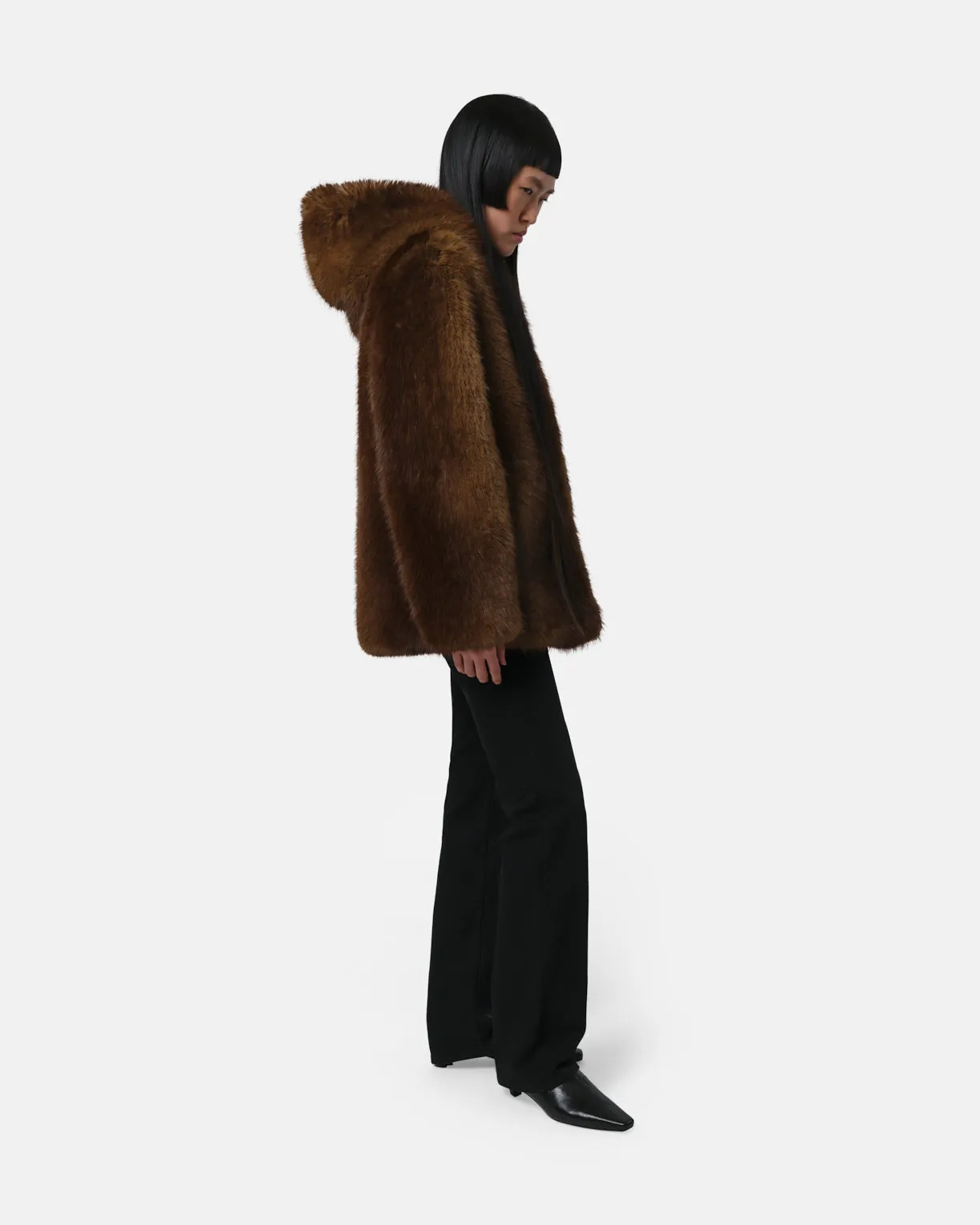 Katin Mink Hooded Coat sold by Apparis product image thumbnail 2