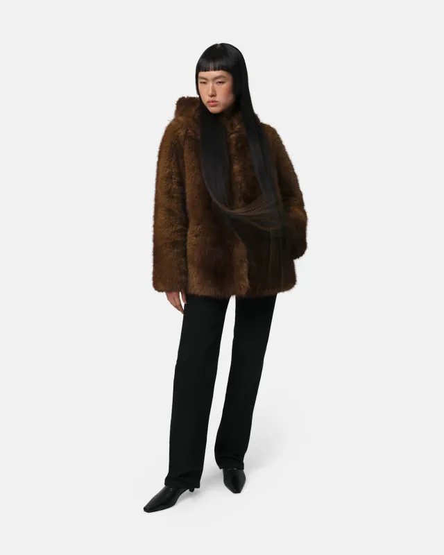 Katin Mink Hooded Coat made by Apparis