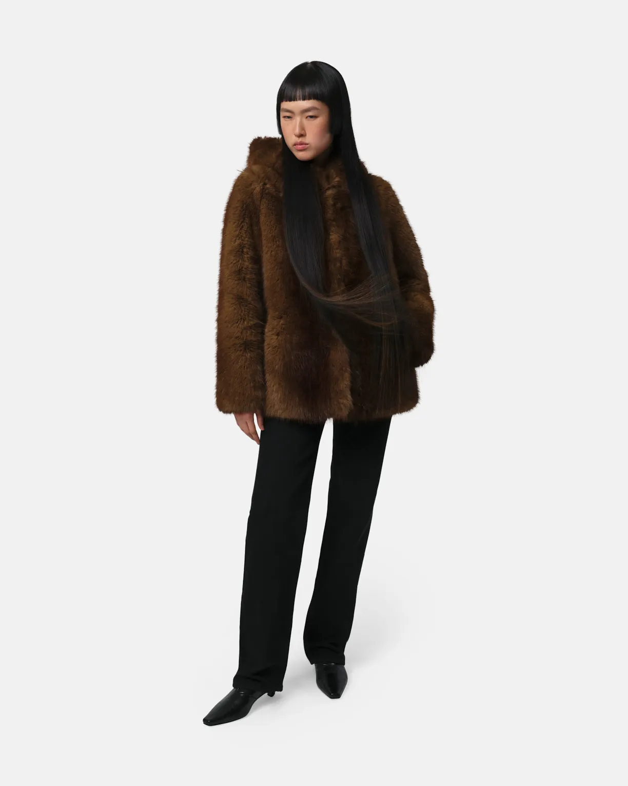 Katin Mink Hooded Coat sold by Apparis