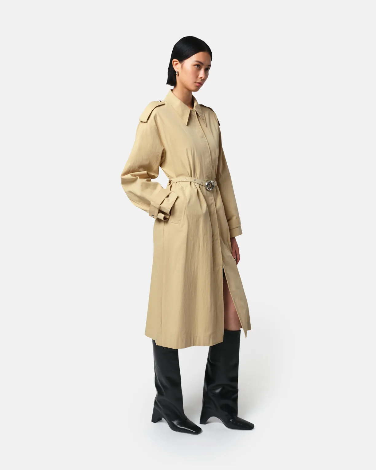 Ozzy Trench Coat Sandstone sold by Apparis product image thumbnail 3