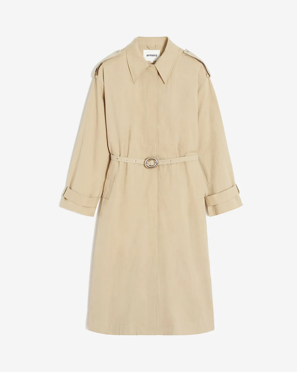 Ozzy Trench Coat Sandstone sold by Apparis product image thumbnail 2