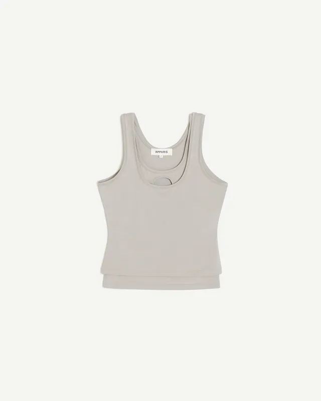 Troye Double Tank Rocky Grey made by Apparis