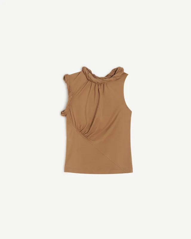 Georgia Twist Top Saddle Brown sold by Apparis