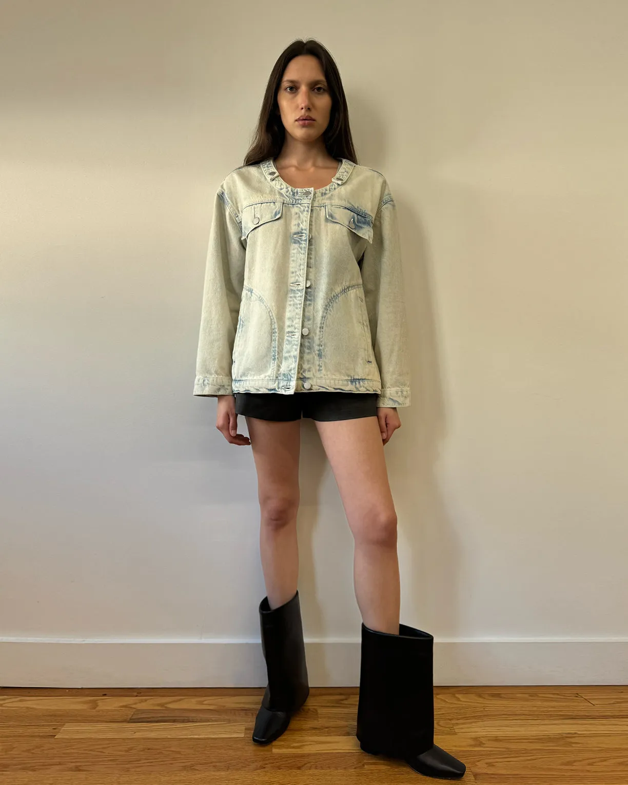 Barlow Scoop Neck Jacket Light Blue sold by Apparis product image thumbnail 5
