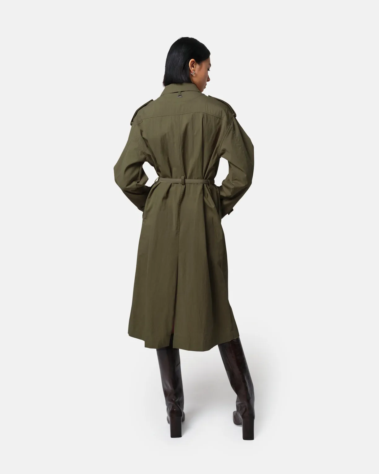 Ozzy Trench Coat Desert Green sold by Apparis product image thumbnail 5