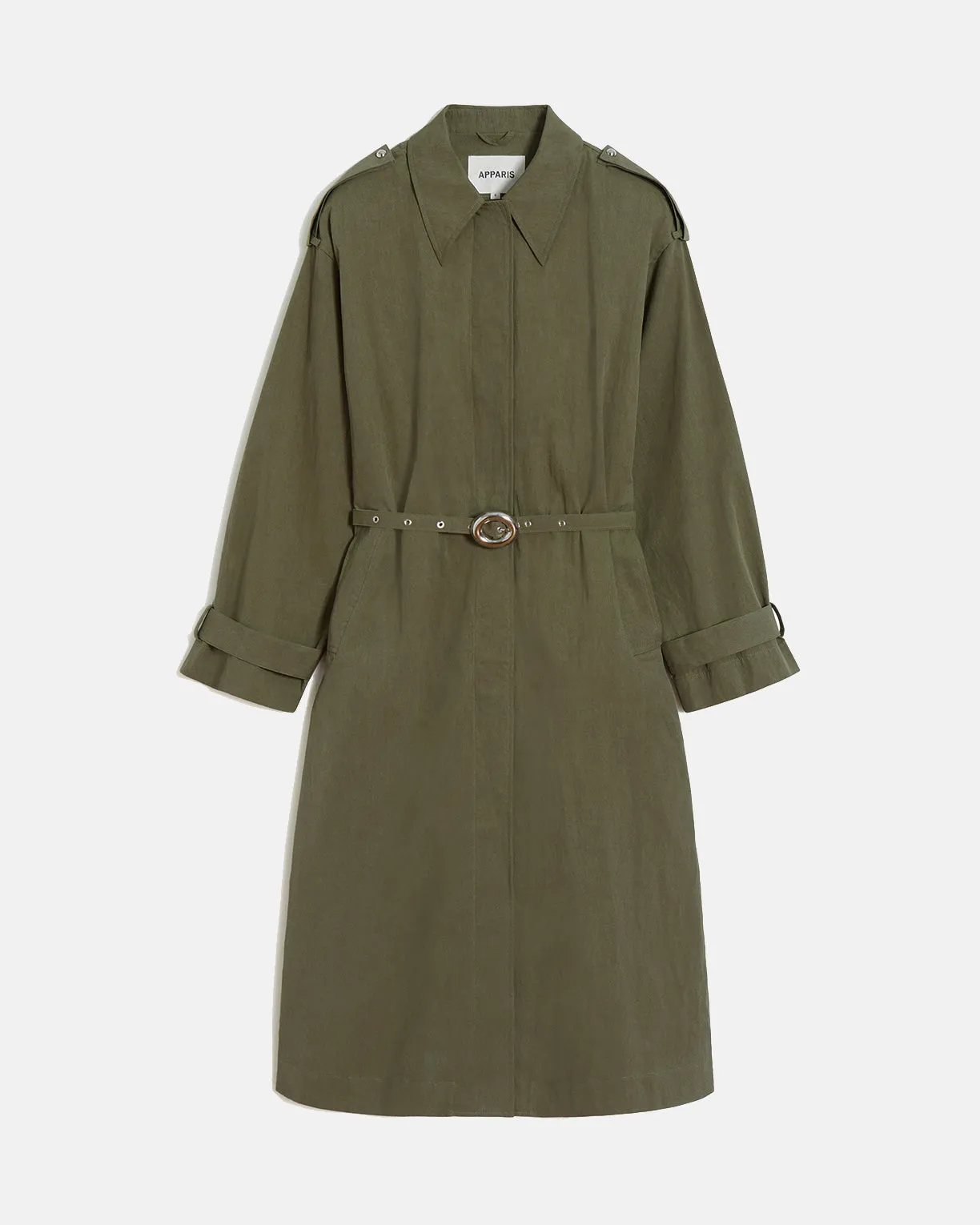 Ozzy Trench Coat Desert Green sold by Apparis product image thumbnail 2