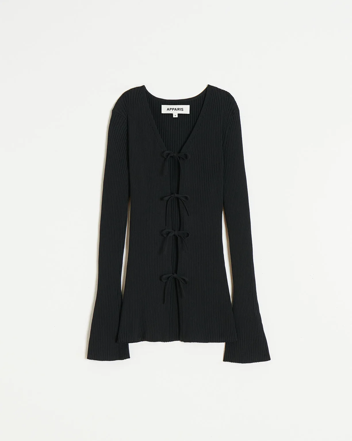 Wren Tie Cardigan Noir sold by Apparis product image thumbnail 2