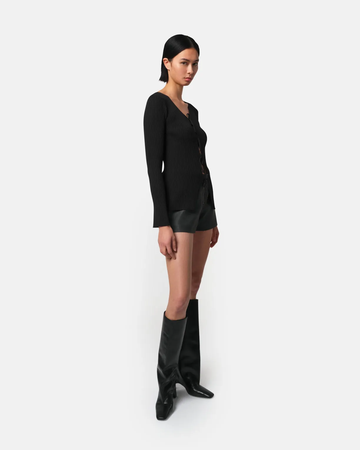 Wren Tie Cardigan Noir sold by Apparis product image thumbnail 4