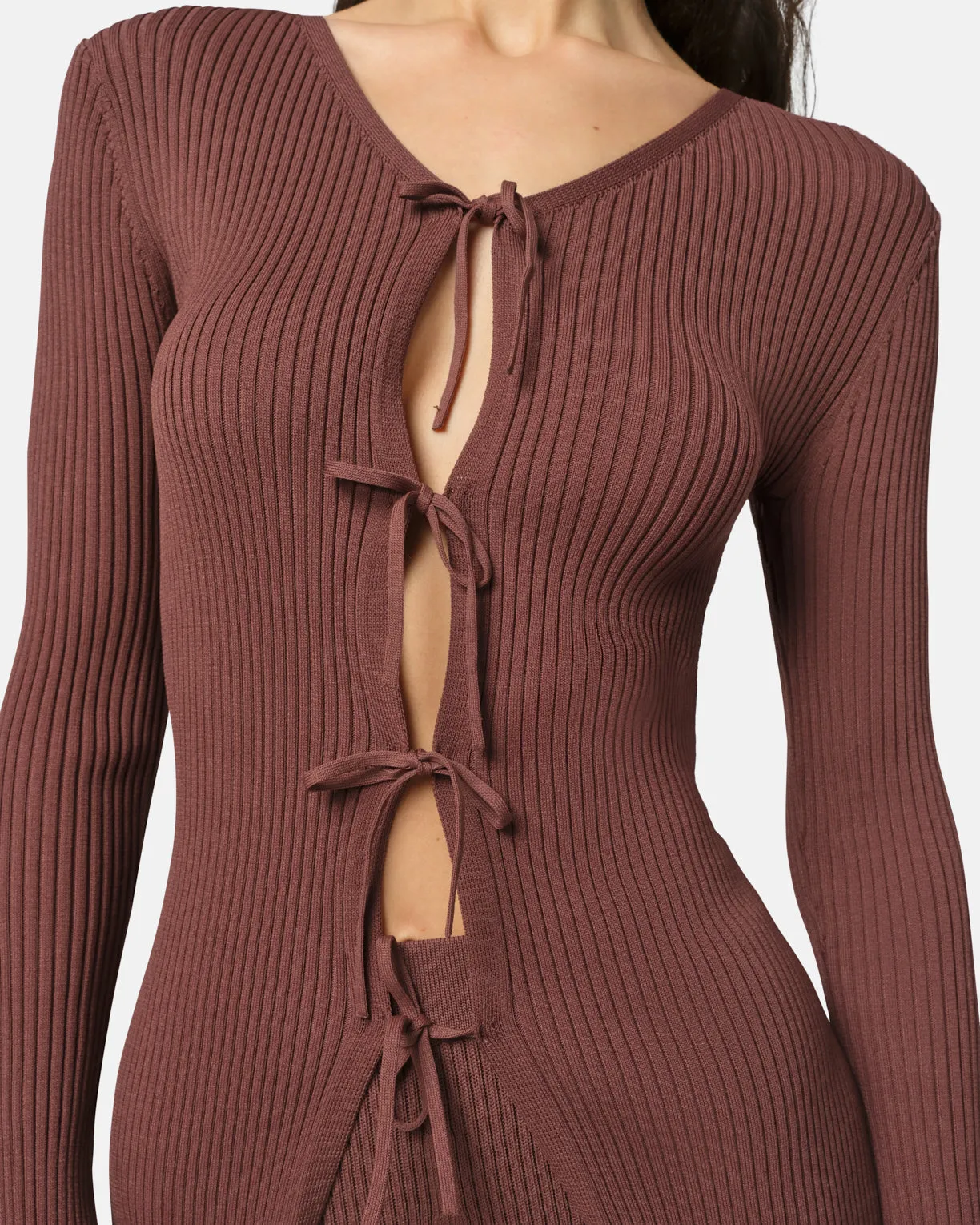 Wren Tie Cardigan Clay sold by Apparis product image thumbnail 4