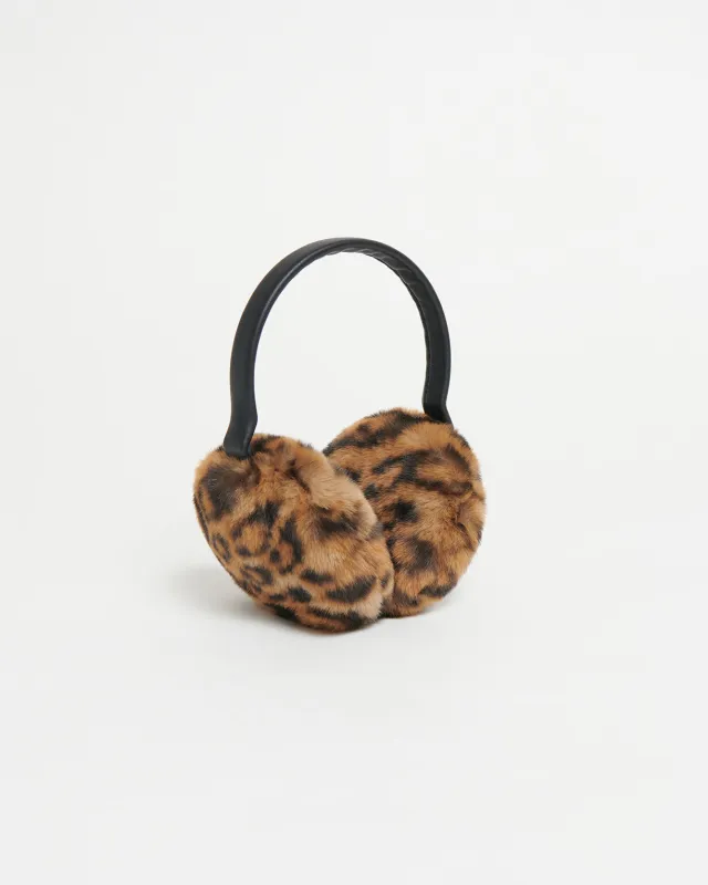 Esme Earmuffs Leopard sold by Apparis