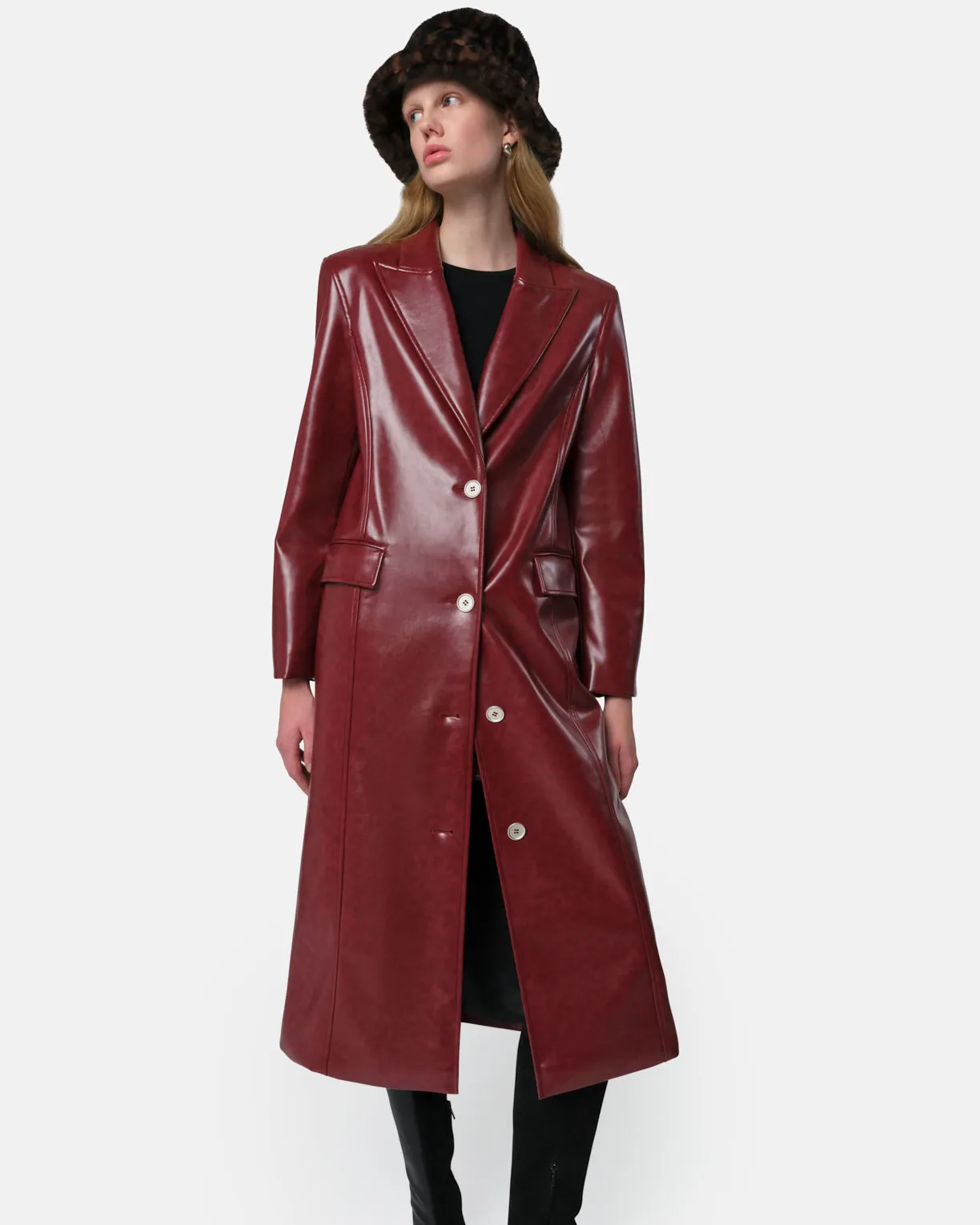 Lauren Overcoat Crimson sold by Apparis product image thumbnail 4