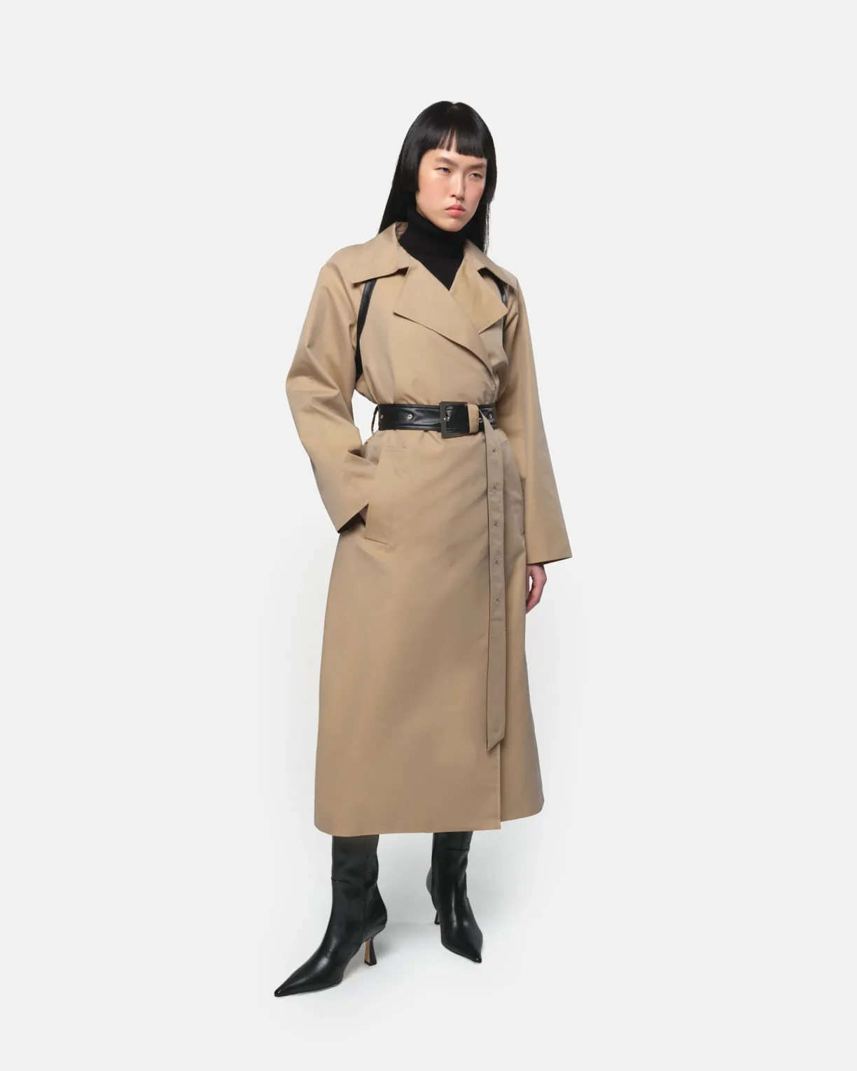 Marge Trenchcoat Almond & Noir sold by Apparis product image thumbnail 2