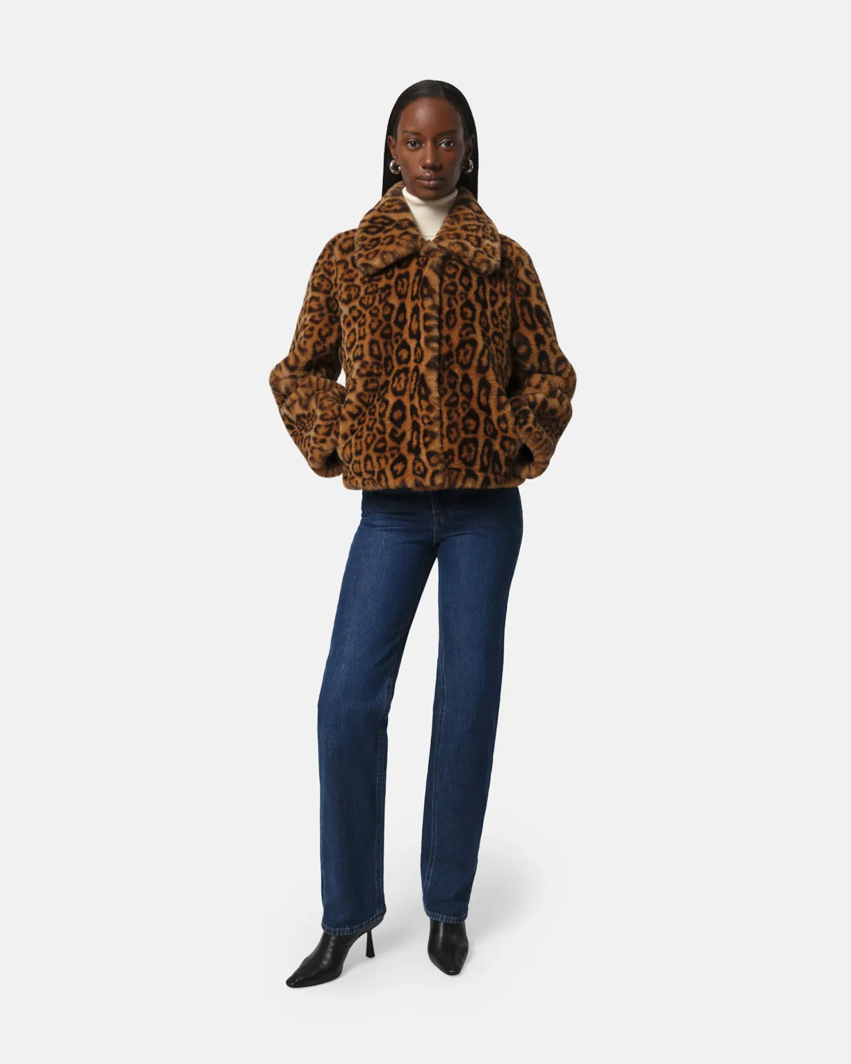 Elis Leopard Short Coat sold by Apparis