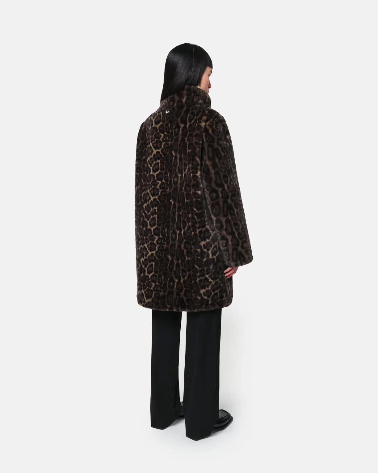 Blair Dark Leopard Mid-Length Coat sold by Apparis product image thumbnail 3