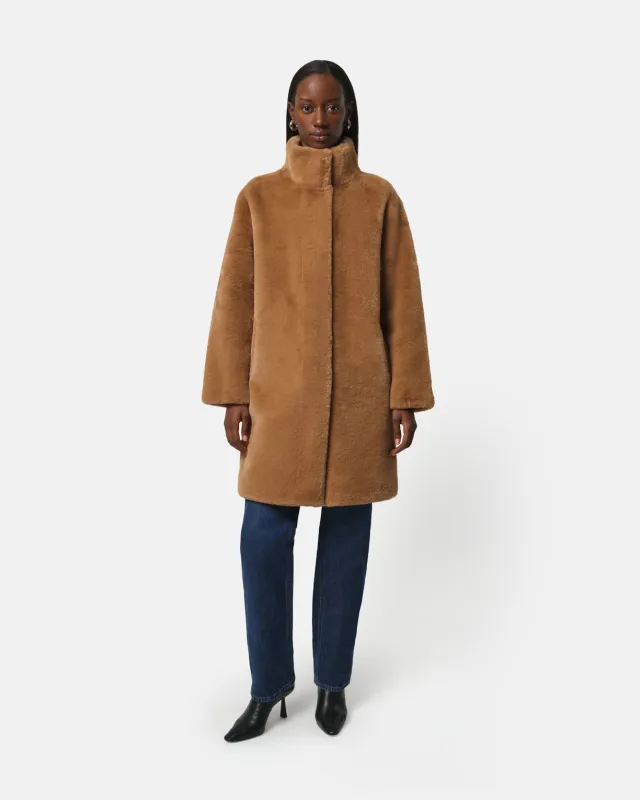 Blair Camel Mid-Length Coat sold by Apparis