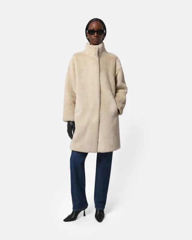 Blair Latte Mid-Length Coat sold by Apparis
