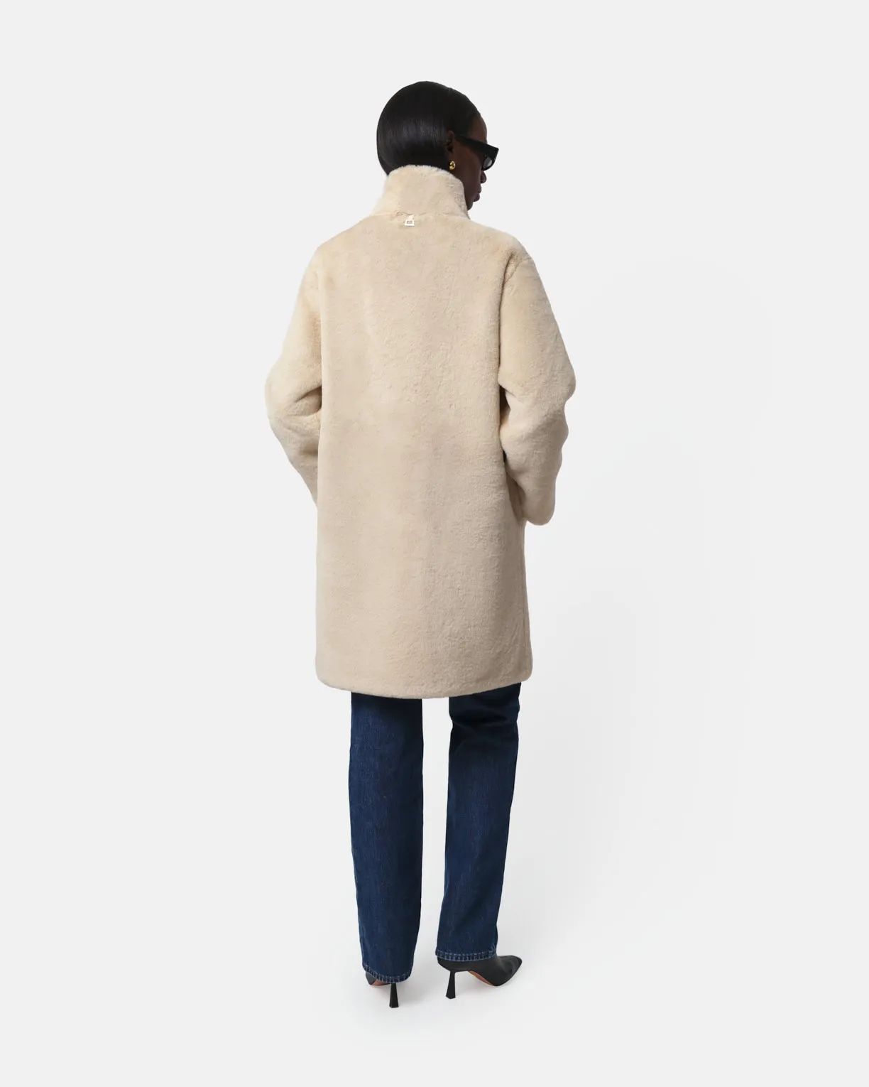 Blair Latte Mid-Length Coat sold by Apparis product image thumbnail 3