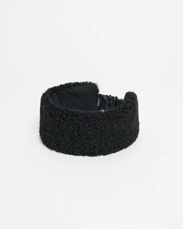 Eleni Bouclette Headband Noir sold by Apparis