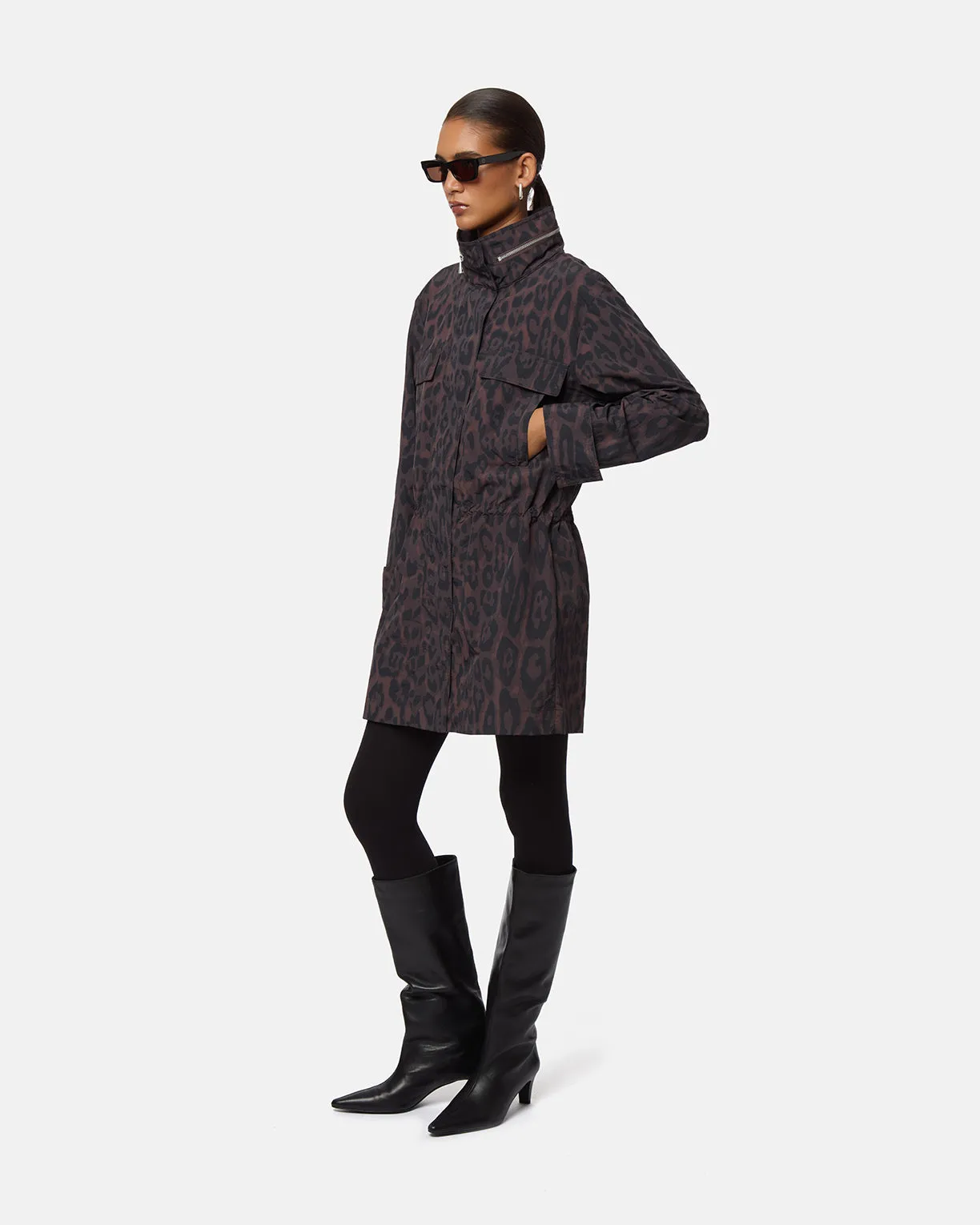 Bea Leopard Rain Jacket sold by Apparis product image thumbnail 2