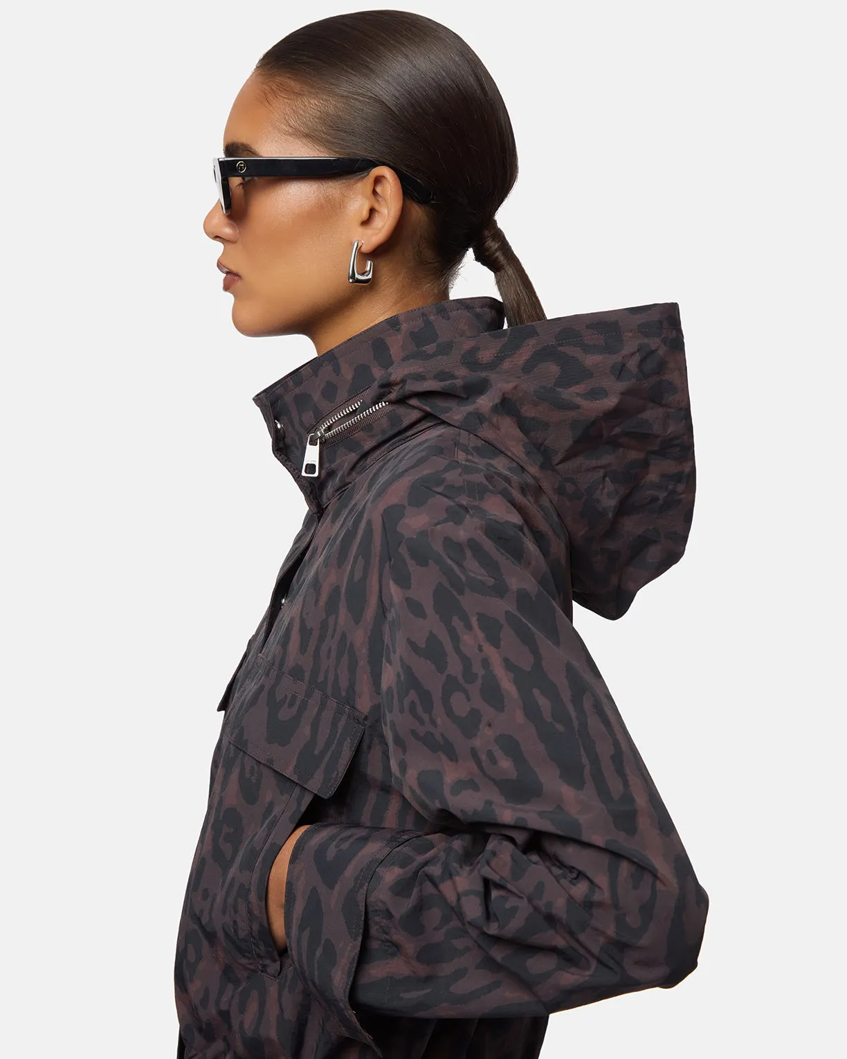 Bea Leopard Rain Jacket sold by Apparis product image thumbnail 4