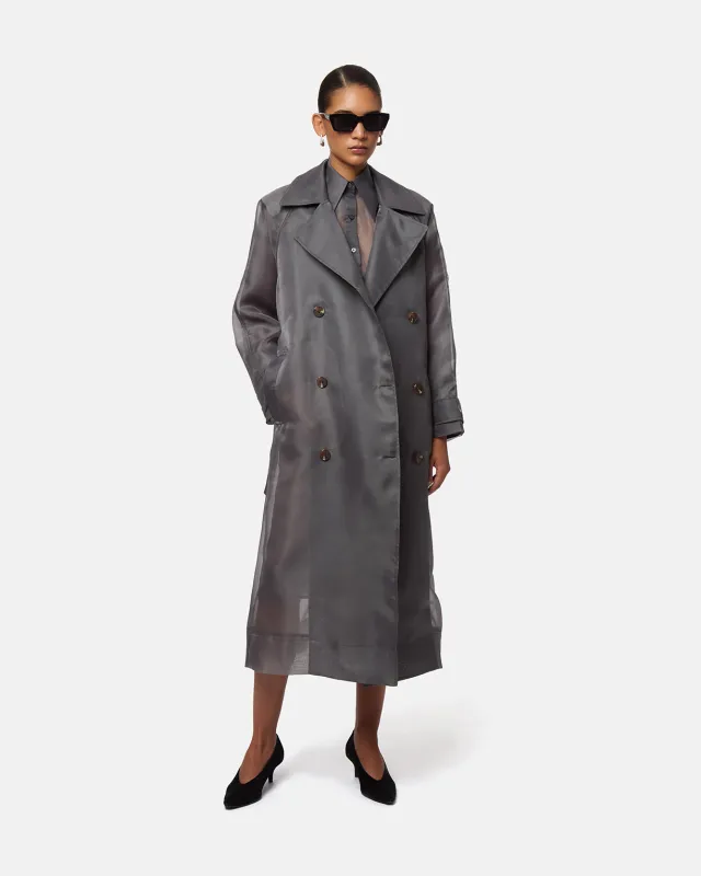 Lana Organza Trench Coat made by Apparis