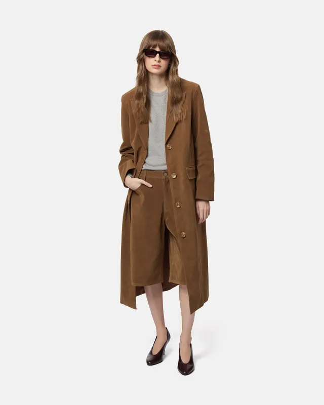 Lauren Sans Suede Overcoat made by Apparis