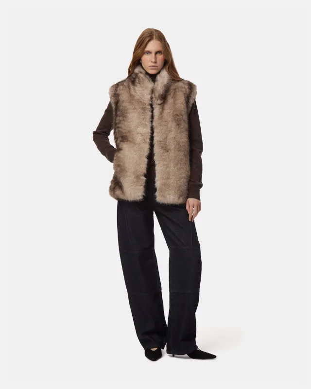 Laila Mink Vest made by Apparis