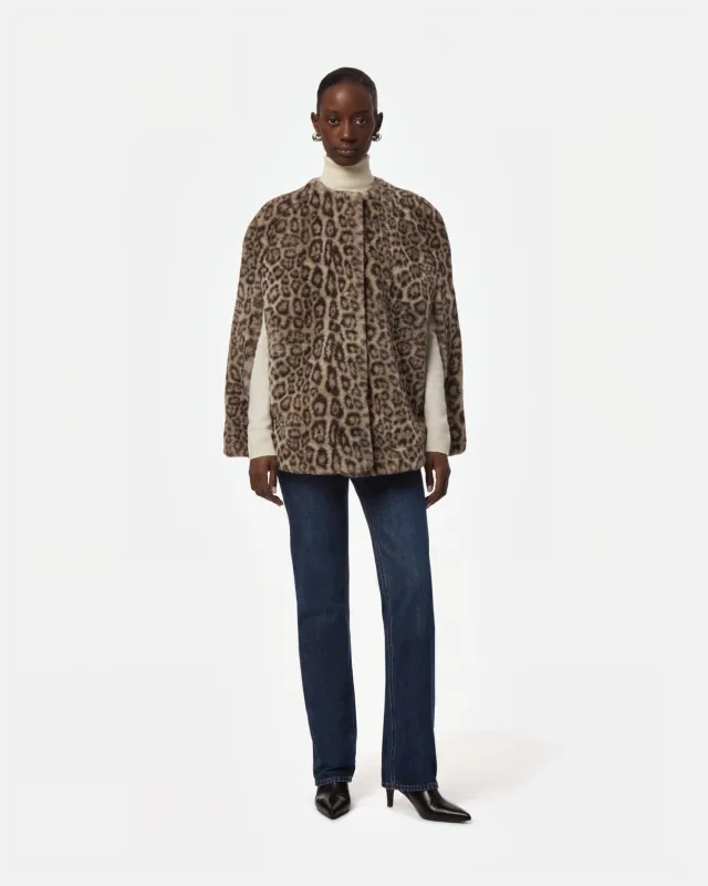 Sloane Leopard Cape made by Apparis