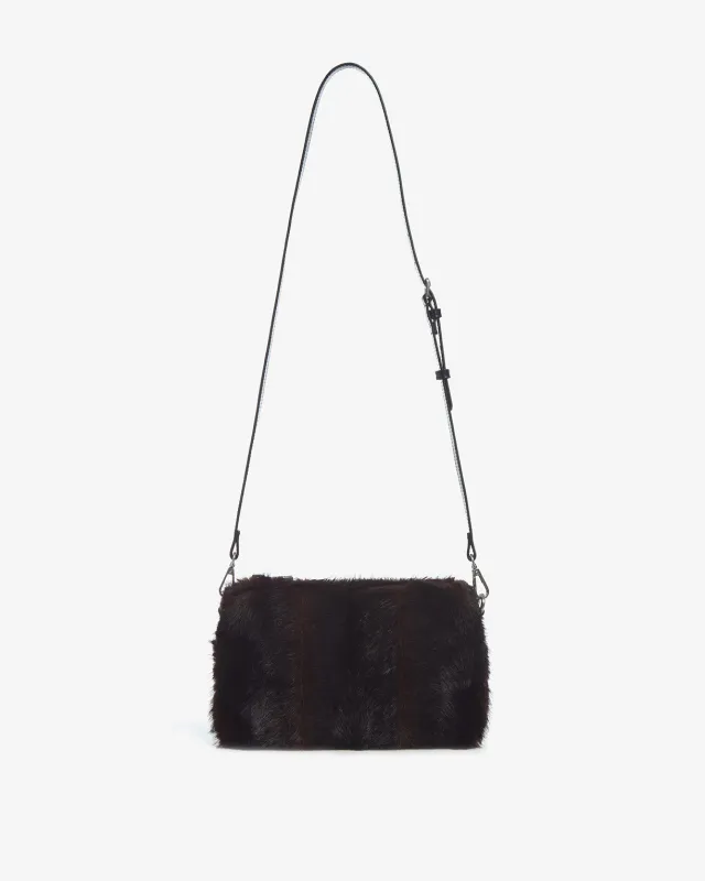 Amelia Shaved Mink Crossbody Bag made by Apparis