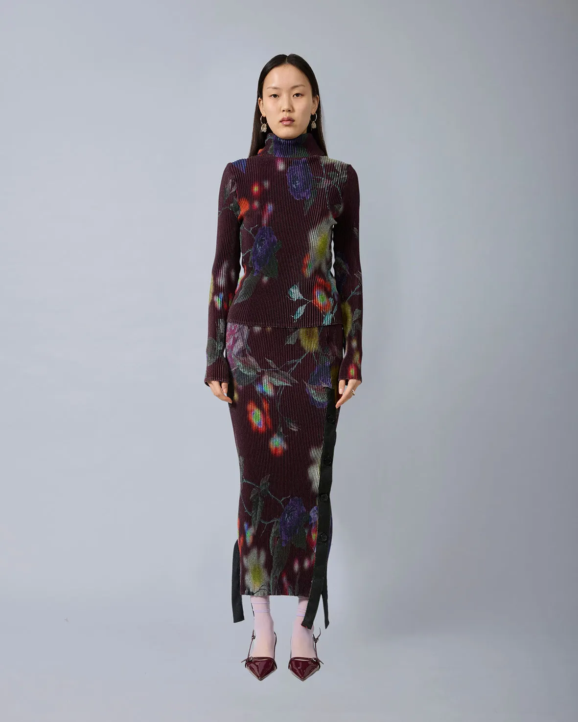 Ru Pleated Knit Pullover in Edward sold by Julia Heuer product image thumbnail 3