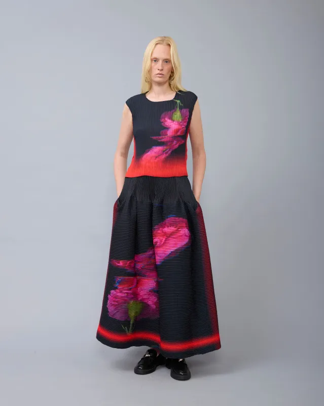 Thelma Pleated Top in Paige sold by Julia Heuer