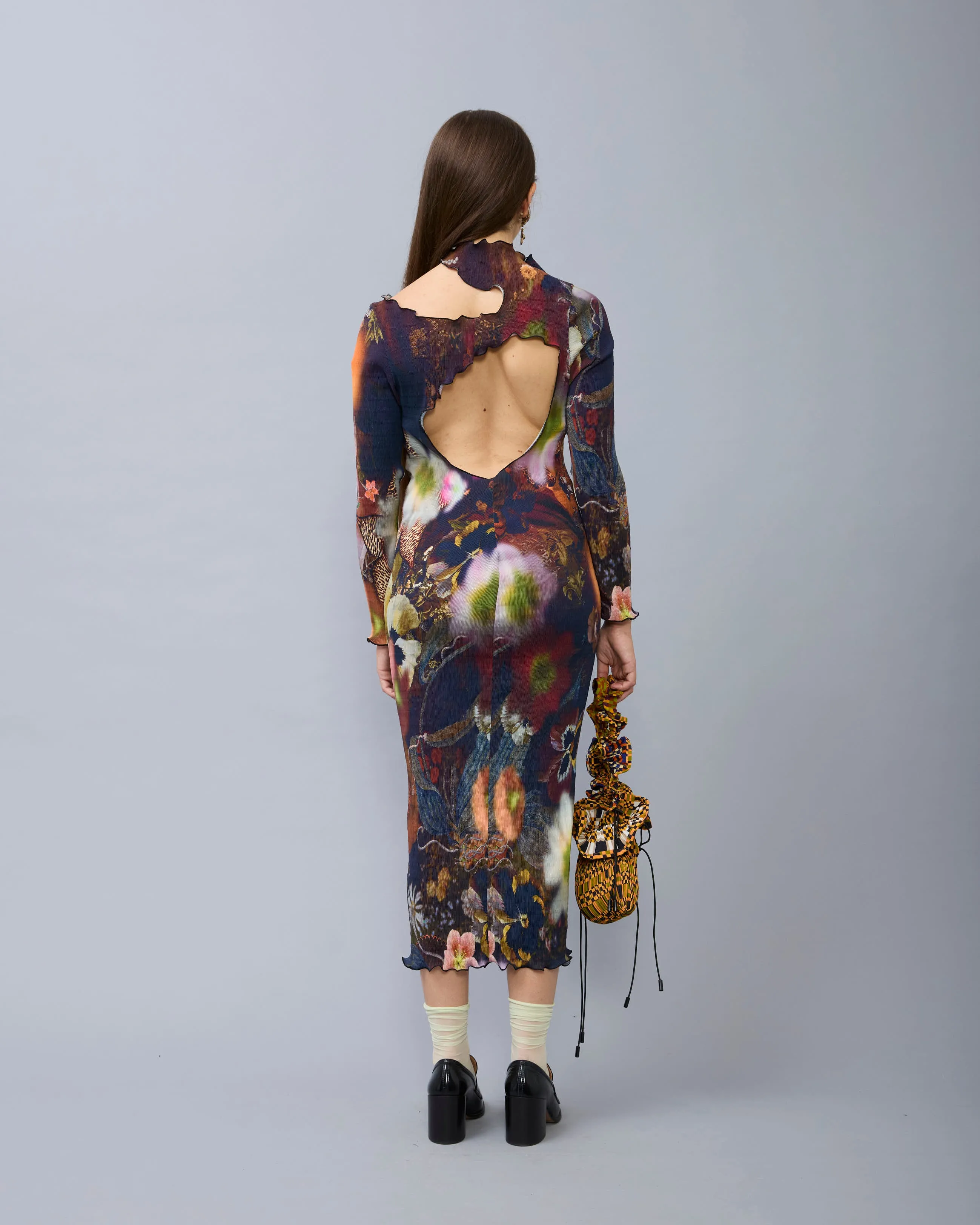 Orphelia Smock Pleated Dress in Nola sold by Julia Heuer product image thumbnail 3