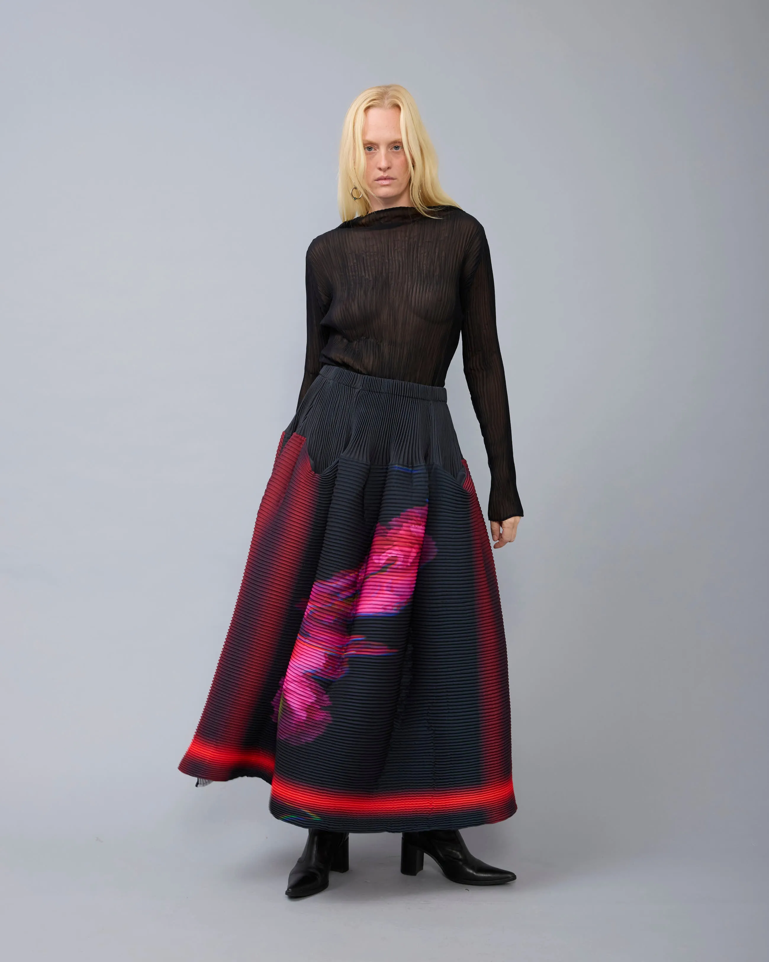 Kenza Handpleated Skirt in Paige sold by Julia Heuer product image thumbnail 4