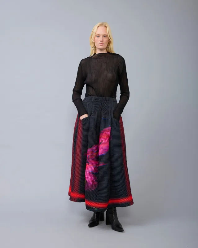 Kenza Handpleated Skirt in Paige sold by Julia Heuer