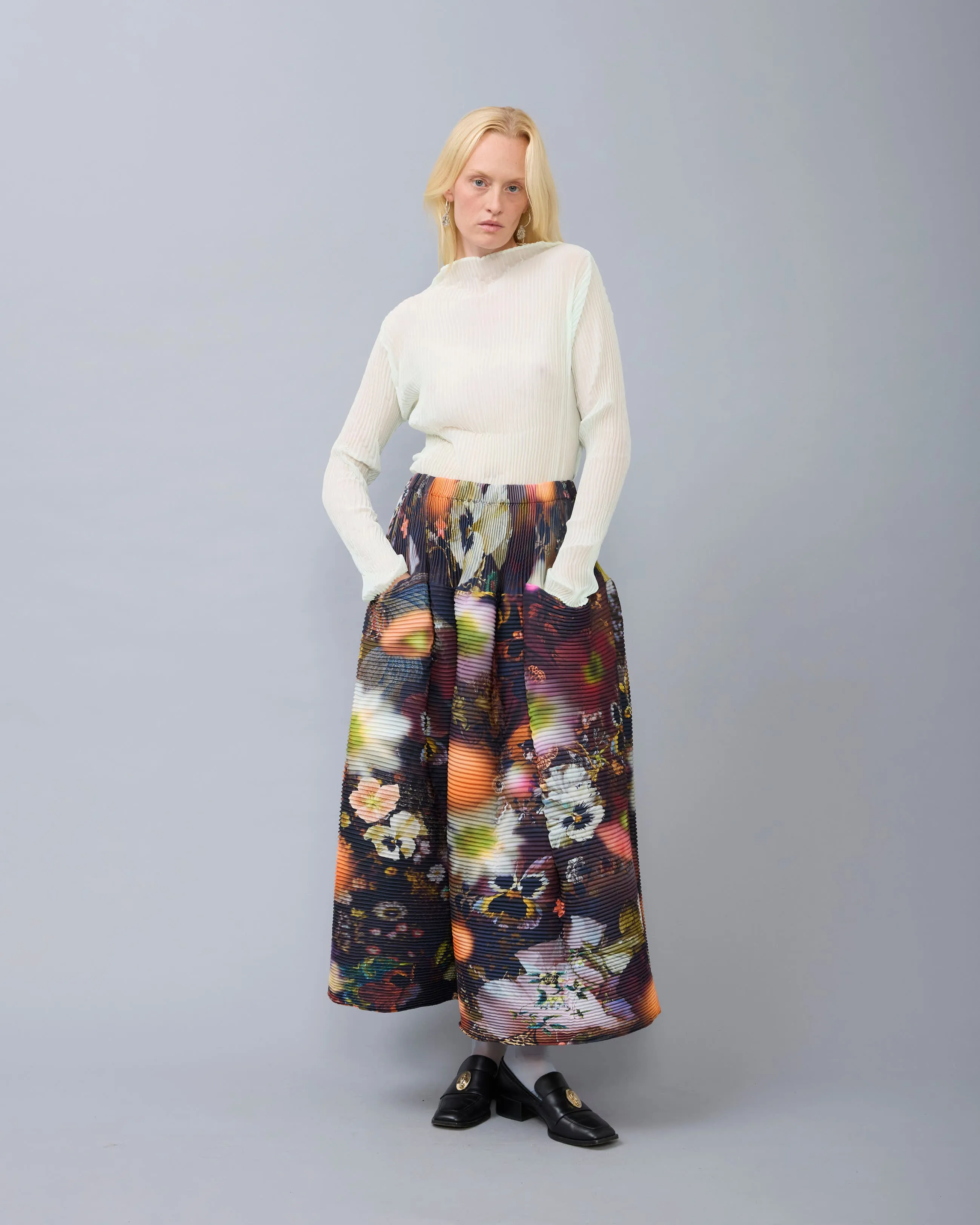 Kenza Handpleated Skirt in Nola sold by Julia Heuer