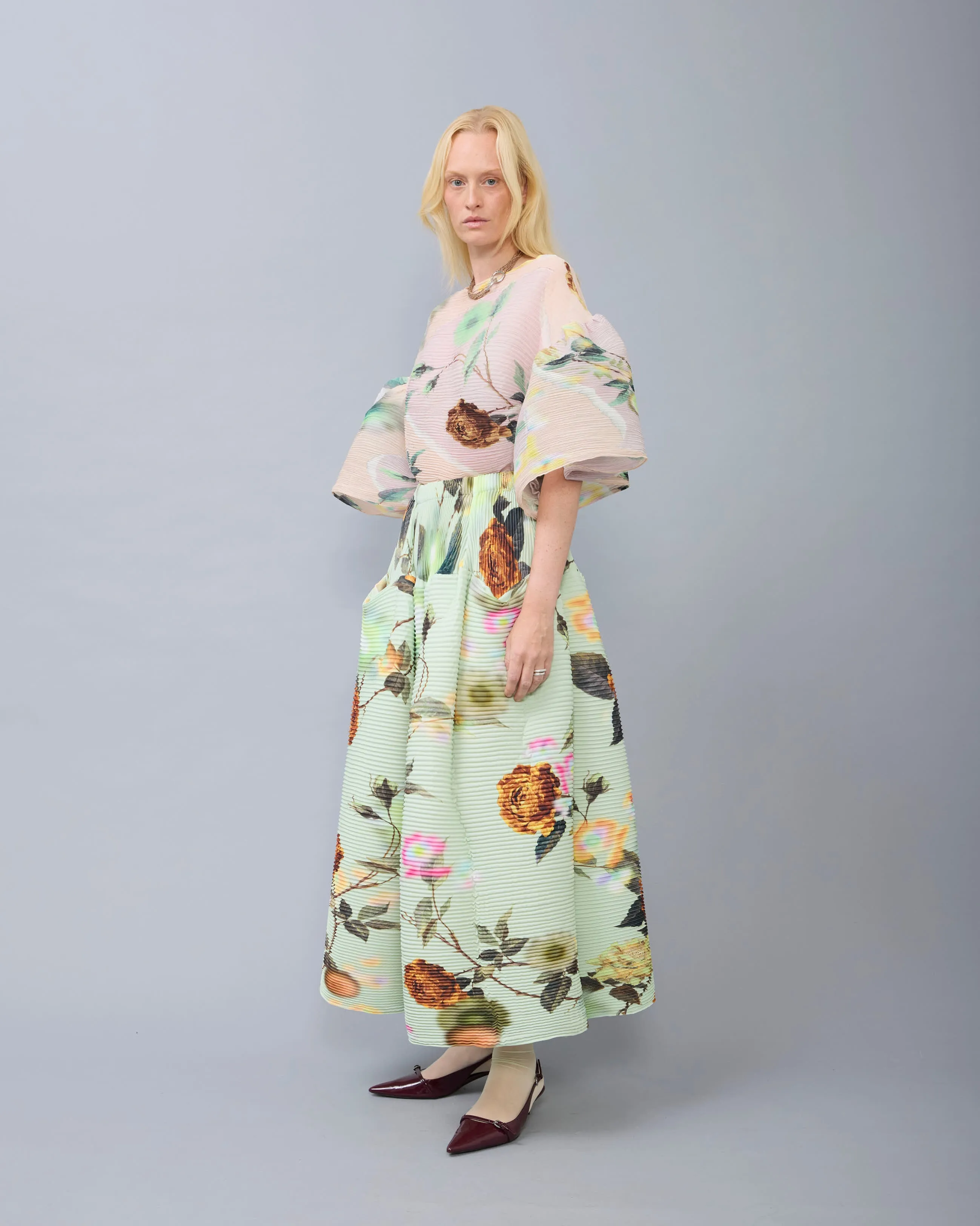 Kenza Handpleated Skirt in Edward sold by Julia Heuer product image thumbnail 5