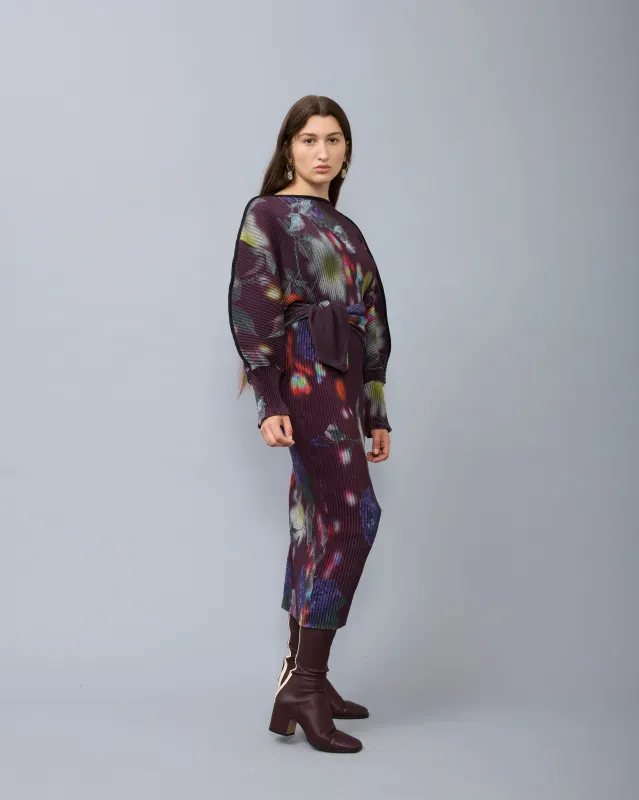 Geller Pleated Knit Dress in Edward made by Julia Heuer