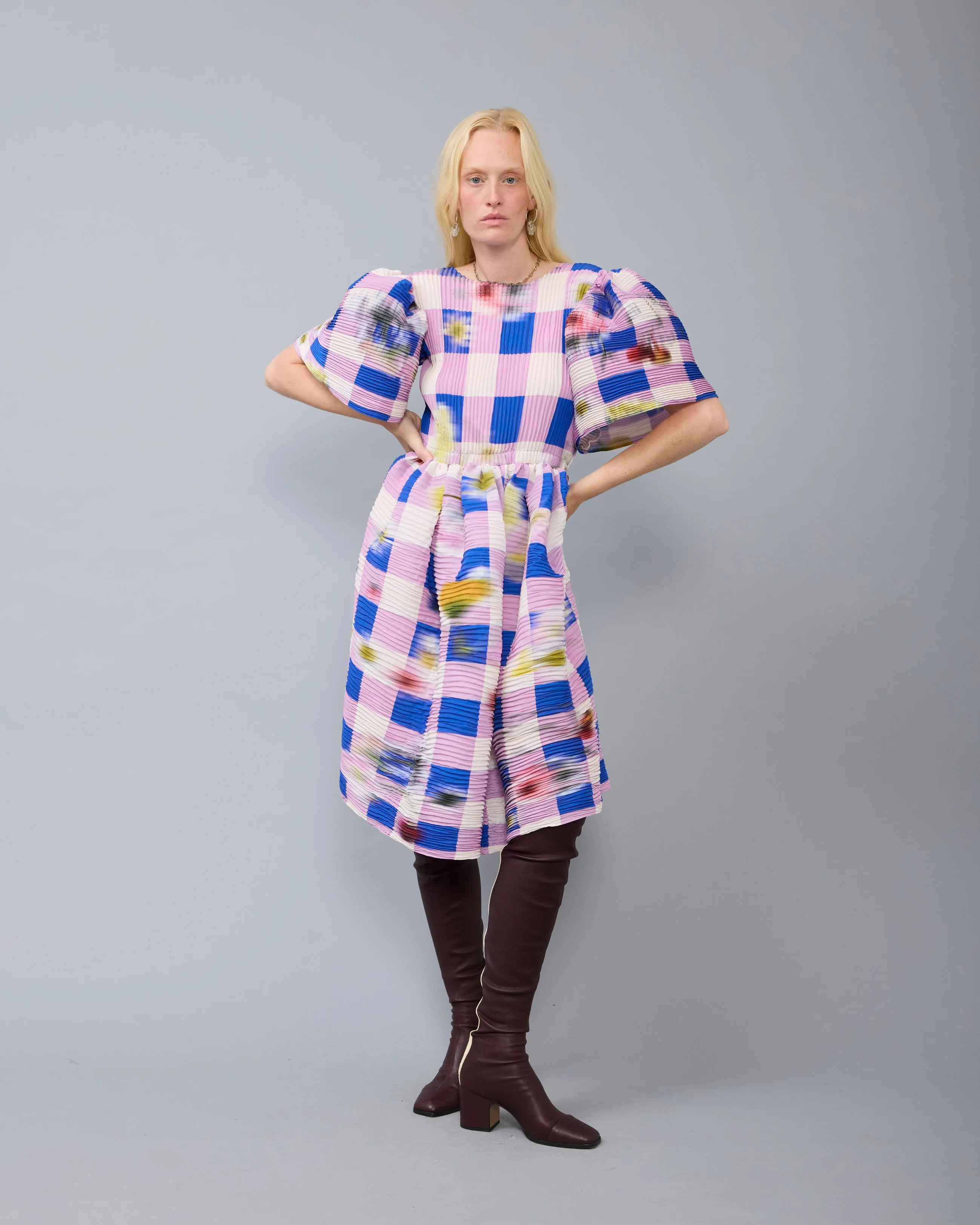 Swani Handpleated Dress in blue Sven sold by Julia Heuer