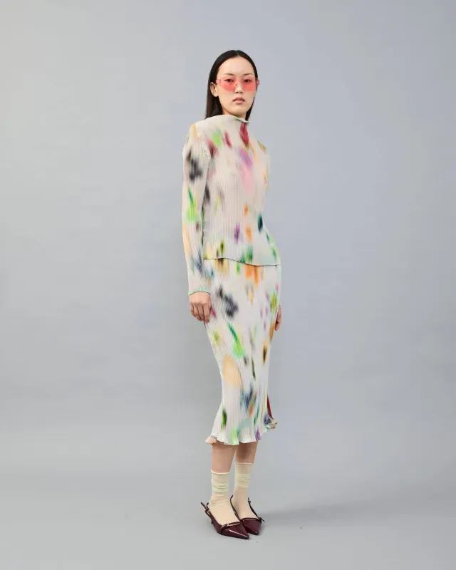 Lee Pleated Top in light Mayu made by Julia Heuer