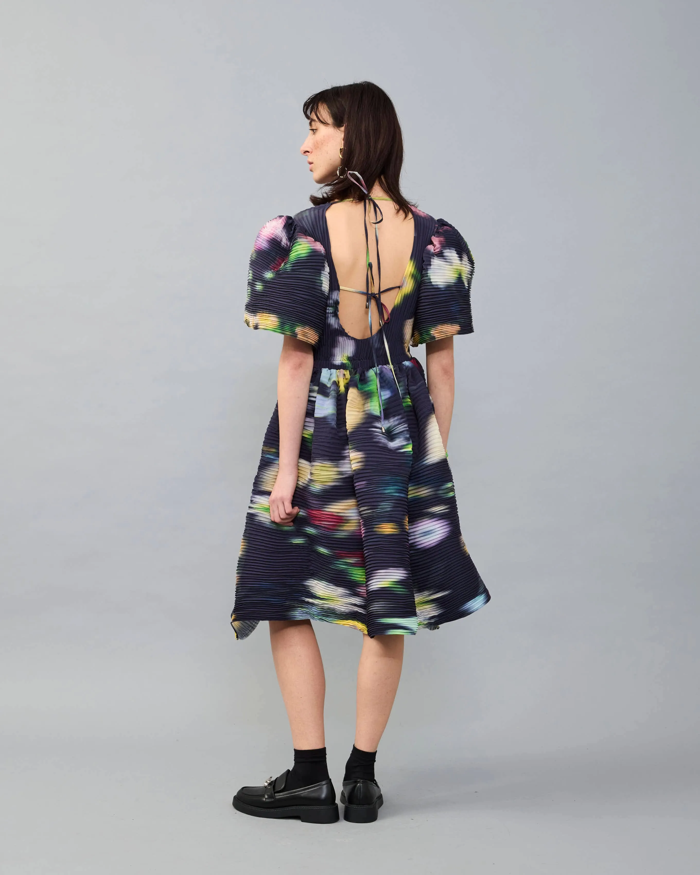 Swani Handpleated Dress in dark Mayu sold by Julia Heuer product image thumbnail 3