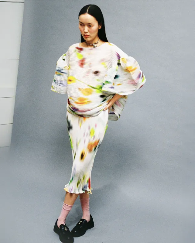 Robin Handpleated Top in Mayu sold by Julia Heuer