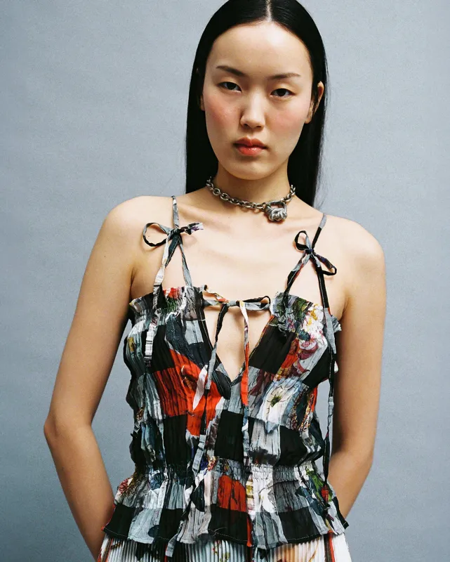 Tula Crush Pleated Top in Rudi sold by Julia Heuer