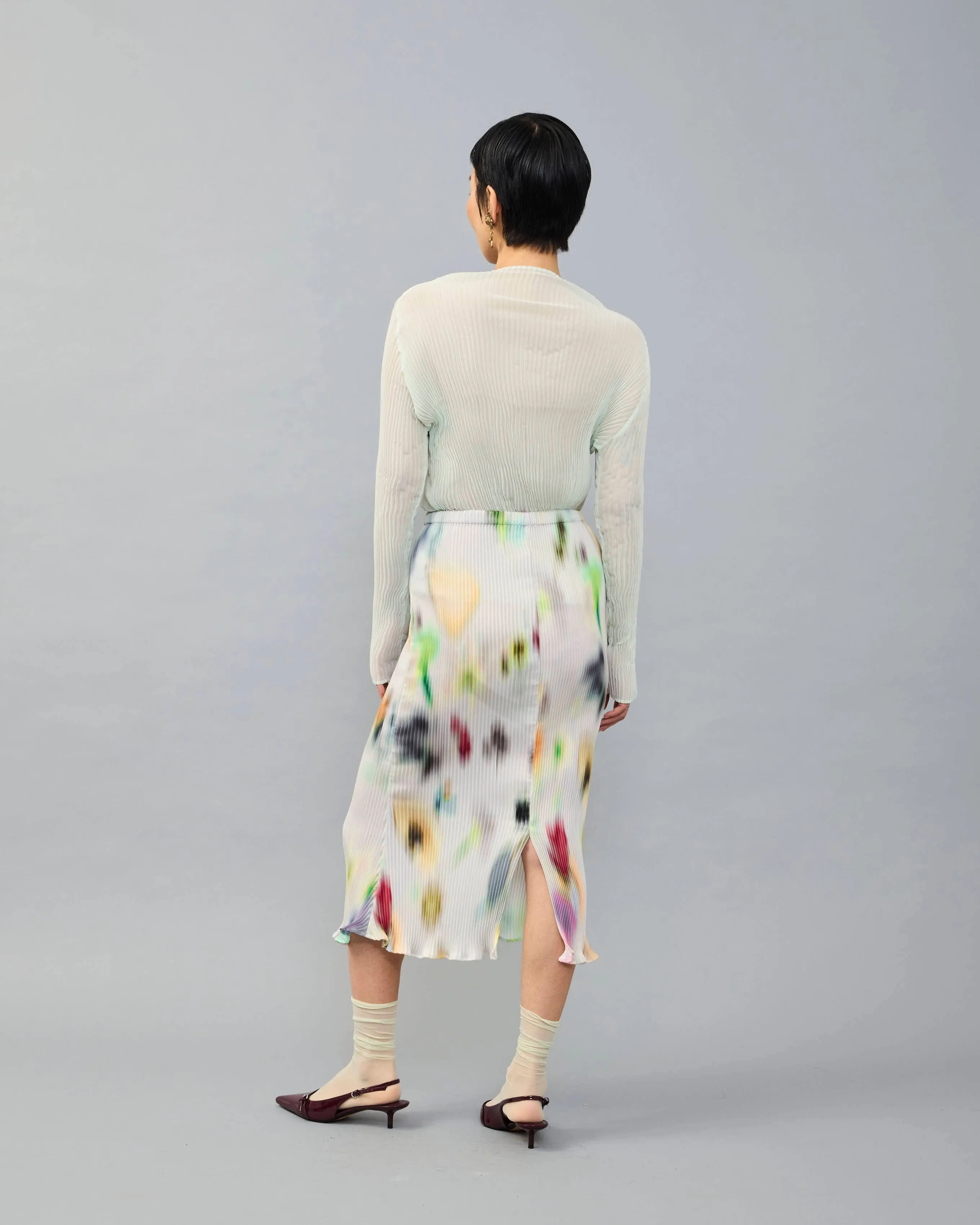 Milla Pleated Skirt in light Mayu sold by Julia Heuer product image thumbnail 4