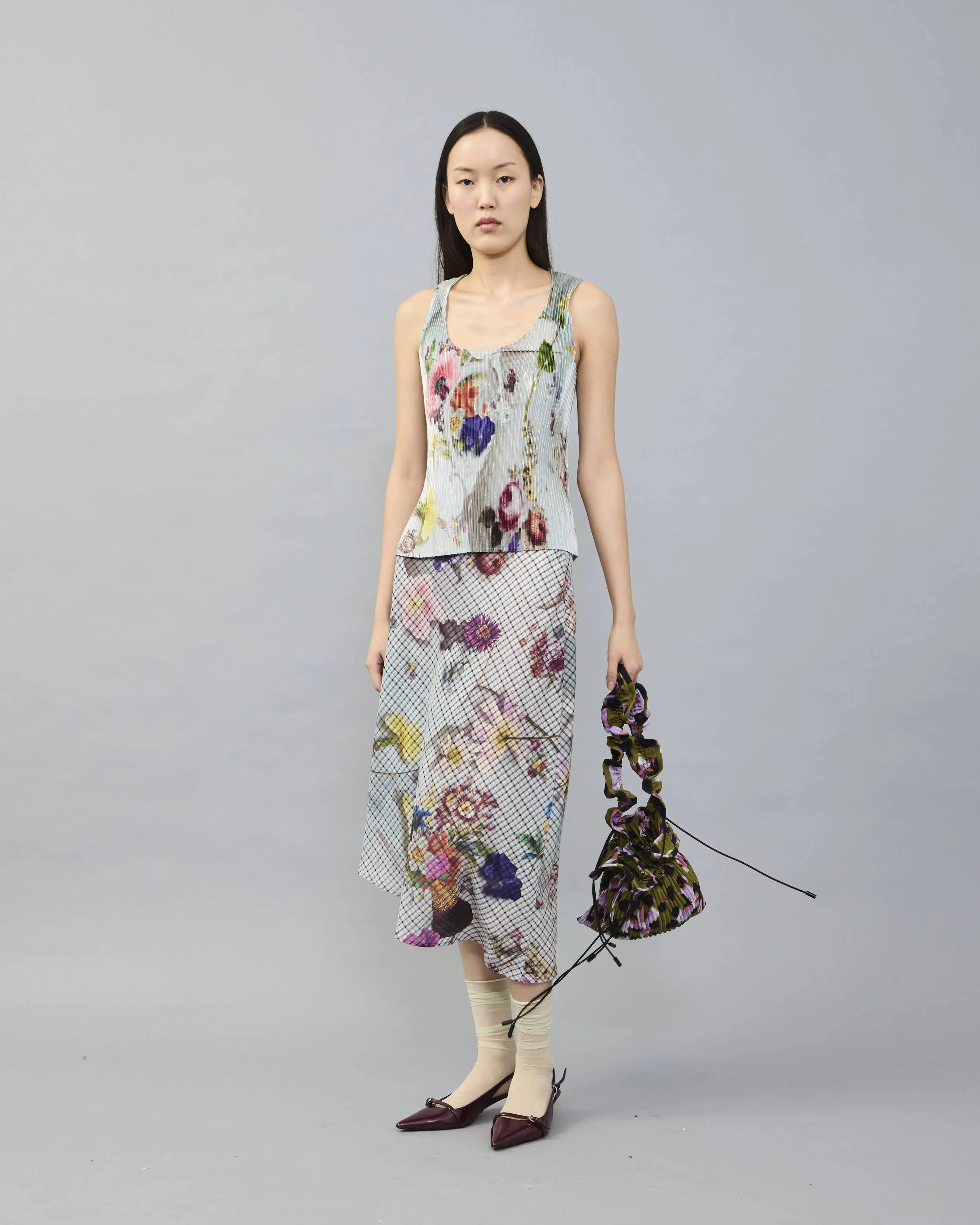 Kurt Pleated Top in Metallic Maria sold by Julia Heuer